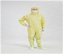 0.5网格连体连帽无尘服 黄色